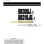 Komatsu BR300J-1, BR310JG-1 Mobile Crusher Operation and Maintenance Manual (SEAM004601)