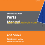 Doosan 430 Series Skid Steer Loader Parts Manual (Serial Number EM0AJ-00001 and Up EM0AN-00001 and Up)
