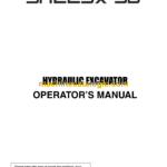Sumitomo SH225X-3B Hydraulic Excavator Operators Manual (WDL2254-0W)