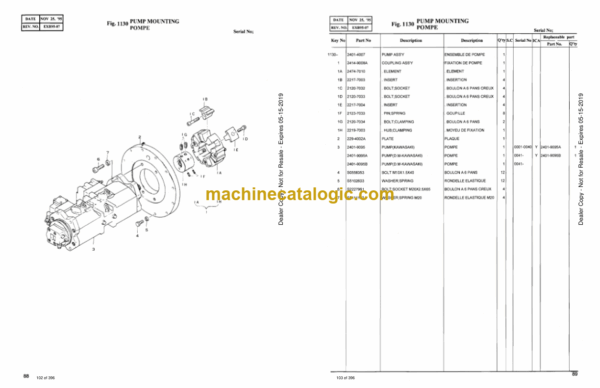 Doosan DH170 Excavator Parts Manual (Serial Number 0001 and UP) - Image 3