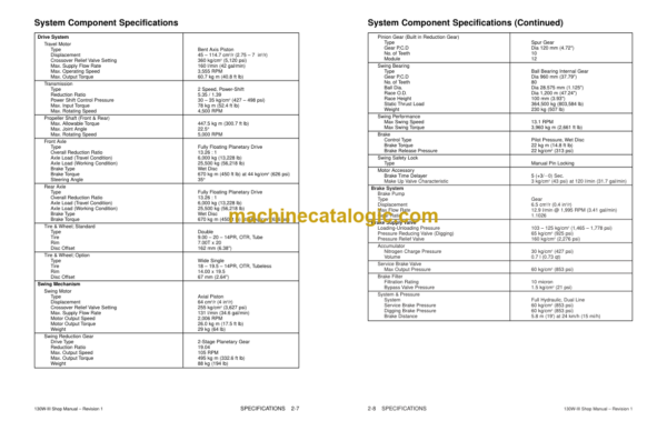 Doosan Daewoo Solar 130W-3 Wheel Excavator Shop Manual (Serial Number 0001 thru 1378) - Image 4