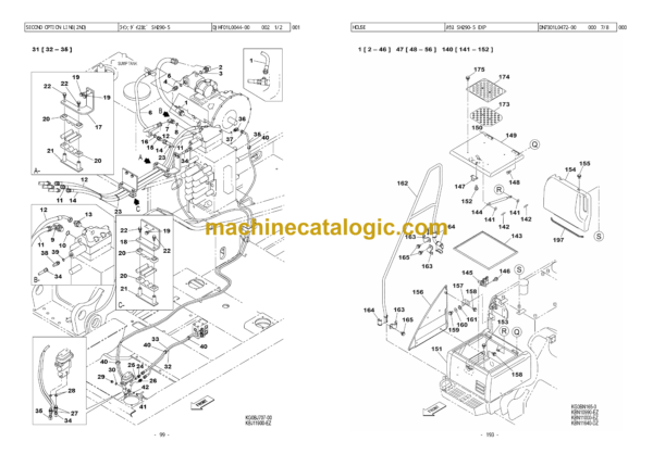 Sumitomo SH300-5 Hydraulic Excavator Parts Manual (WCL3005-0T) - Image 4