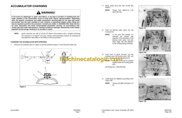 Doosan Mega 160, Mega 160TC Wheel Loader Shop Manual (Mega 160 SN 1021 and Up Mega 160TC SN 1001 and Up) - Image 3