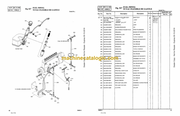 Doosan S450-3 Excavator Parts Manual - Image 3
