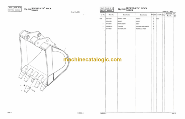 Doosan Solar 400LC-3 Excavator Parts Manual (Serial Number 0001 and Up) - Image 3