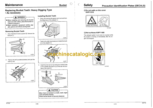 Sumitomo SH210-5, SH210LC-5, SH240-5 Hydraulic Excavator Operators Manual (WDL2005-0W) - Image 3