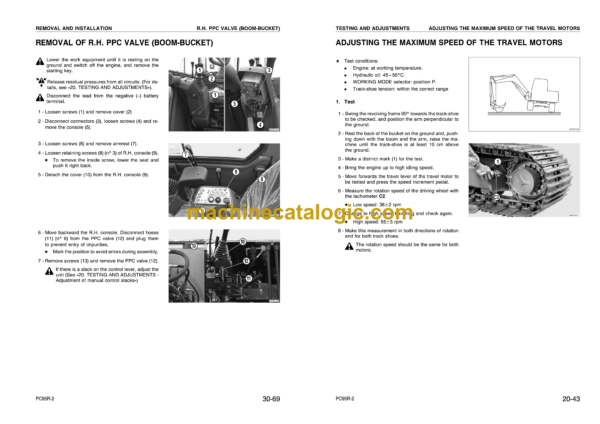 Komatsu PC95R-2 Hydraulic Excavator Shop Manual (WEBM001701) - Image 4