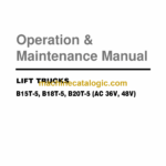 Daewoo B15T-5, B18T-5, B20T-5 (AC 36V, 48V) Lift Trucks Operation and Maintenance Manual