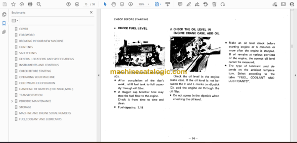 Komatsu JV06, JV08H-2, JV06, JV08HM-2 Vibratory Roller Operation and Maintenance Manual (SEAM024F0200) - Image 2