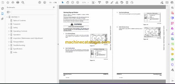Doosan DX350LC-5 Excavator Operation and Maintenance Manual (Serial Number 10001 - 20000) - Image 2