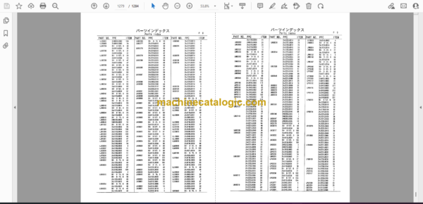 Sumitomo SH240-3, SH240-3LR Hydraulic Excavator Parts Manual (WCL2420-0W) - Image 2