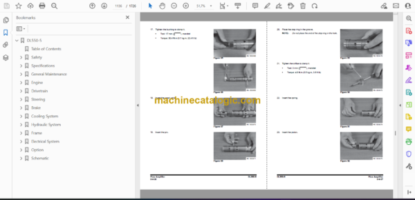 Doosan DL550-5 Wheel Loader Shop Manual (Serial Number 10001 and Up) - Image 2