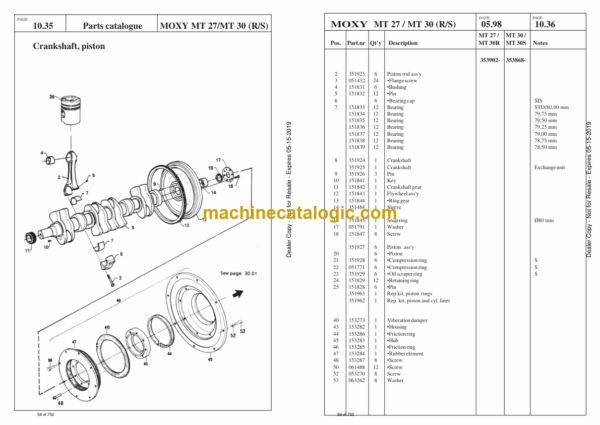 Doosan MT27, MT30 R and S Articulated Dump Truck Parts Manual (Serial Number 353001 - 354360) - Image 3