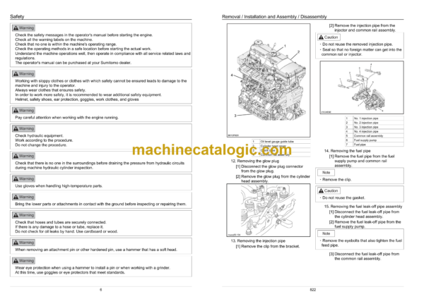 Sumitomo SH210-6, SH210LC-6 Hydraulic Excavator Service Manual (WLSM2106-00WNZ) - Image 3