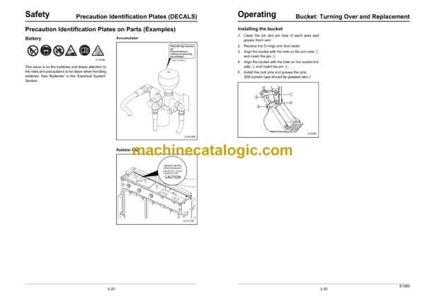 Sumitomo SH80-3B Hydraulic Excavator Operators Manual (WDL0830-0T) - Image 3