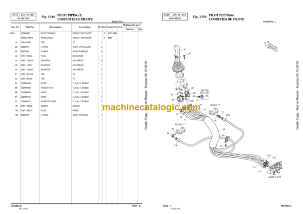 Doosan DX350LC Excavator Parts Manual (Serial Number 5001 and Up) - Image 4