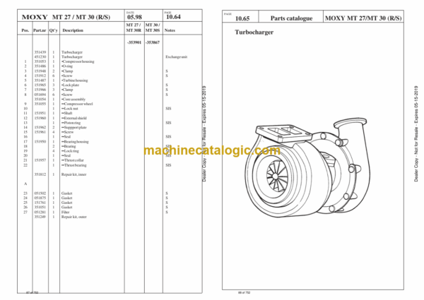 Doosan MT27, MT30 R and S Articulated Dump Truck Parts Manual (Serial Number 353001 - 354360) - Image 2