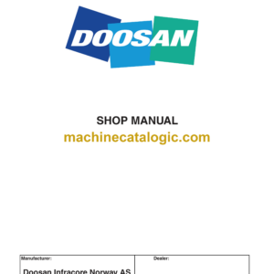 Doosan DA30 Articulated Dump Truck Shop Manual