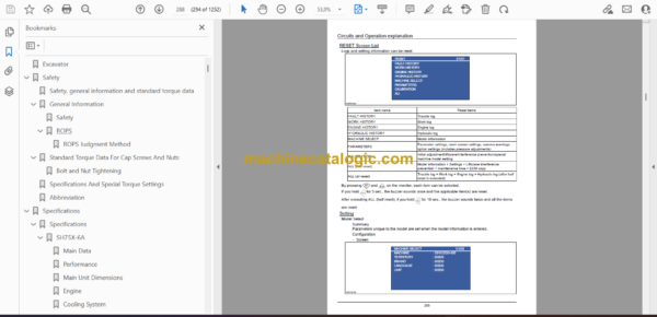 Sumitomo SH75X-6A Hydraulic Excavator Service Manual (WLSM0756-00T) - Image 2
