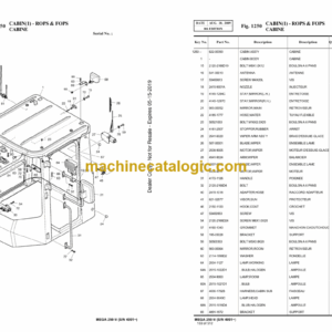 Doosan M250-V Wheel Loader Parts Manual (Serial Number 4001 and UP)