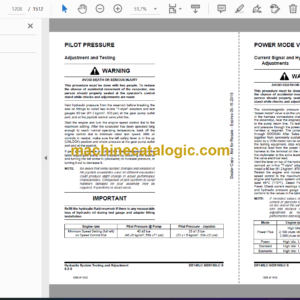 Doosan DX140LC-5, DX160LC-5 Hydraulic Excavator Shop Manual (Serial Number 1001 and Up)