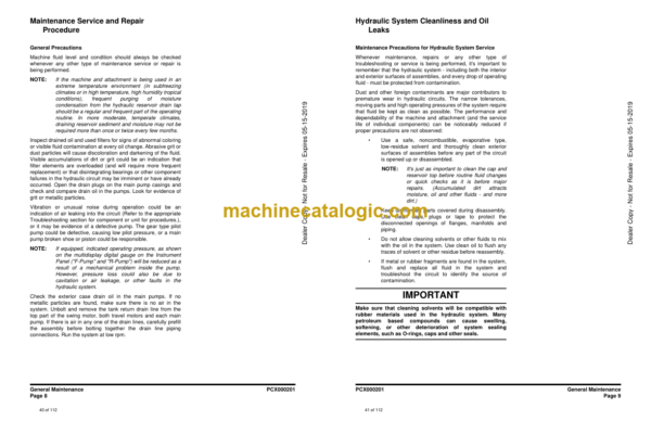 Doosan PCX34, PCX64, PCX114, PCX220 Plate Compactor Shop Manual (B3BJ00101, AZNW00101, AVYD00101, AVYJ00101) - Image 2