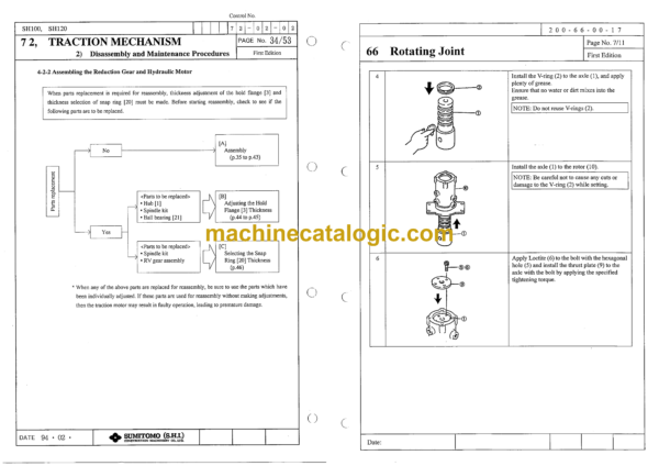 Sumitomo SH120-3 Hydraulic Excavator Shop Manual (WLSM1203-00W) - Image 3