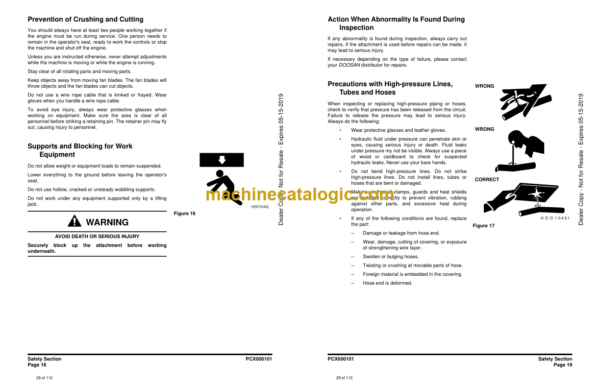 Doosan PCX34, PCX64, PCX114, PCX220 Plate Compactor Shop Manual (B3BJ00101, AZNW00101, AVYD00101, AVYJ00101) - Image 3