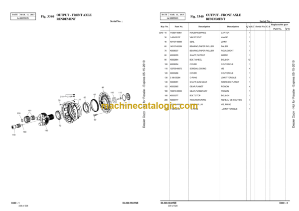 Doosan DL220-3 Wheel Loader Parts Manual (Serial Number 10001 and Up) - Image 3