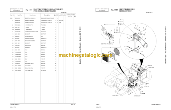 Doosan Solar 500LC-V Excavator Parts Manual (Serial Number 1001 and Up) - Image 3