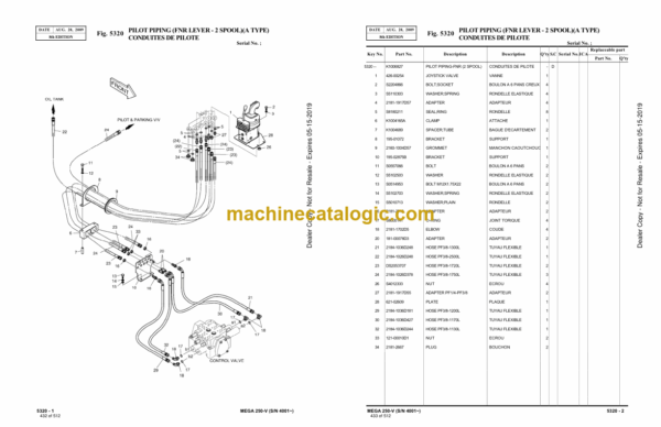Doosan M250-V Wheel Loader Parts Manual (Serial Number 4001 and UP) - Image 4
