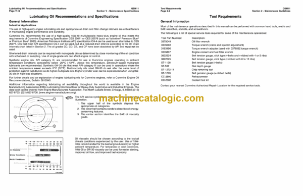 Cummins Engine QSM11 Operation and Maintenance Manual - Image 4