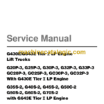 Doosan G35-50 Tier 2 Forklift Service Manual