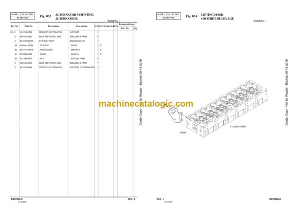 Doosan DX225NLC Excavator Parts Manual (Serial Number 5001 and Up) - Image 2