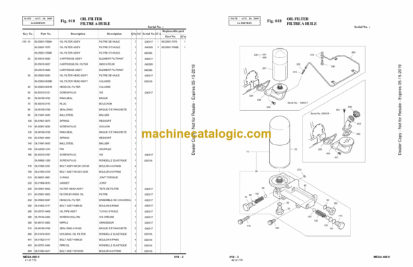 Doosan M400-V Wheel Loader Parts Manual (Serial Number 1001 to 3000) - Image 2