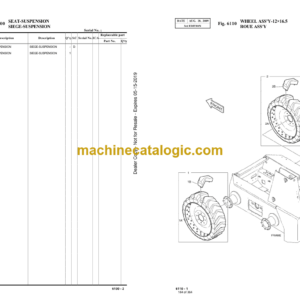 Doosan 450 Plus Skid Steer Loader Parts Manual