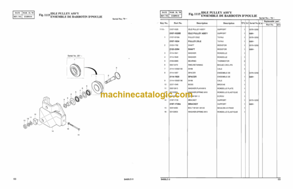 Doosan Solar 400LC-3 Excavator Parts Manual (Serial Number 0001 and Up) - Image 4
