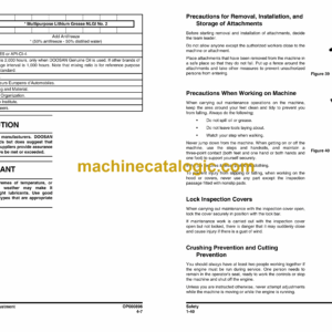 Doosan DX140R Excavator Operation and Maintenance Manual (Serial Number 5001 and Up)