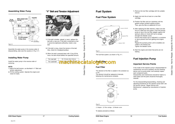 Doosan D430 Diesel Engine Skid Steer Loaders Shop Manual (SB4035E00) - Image 3