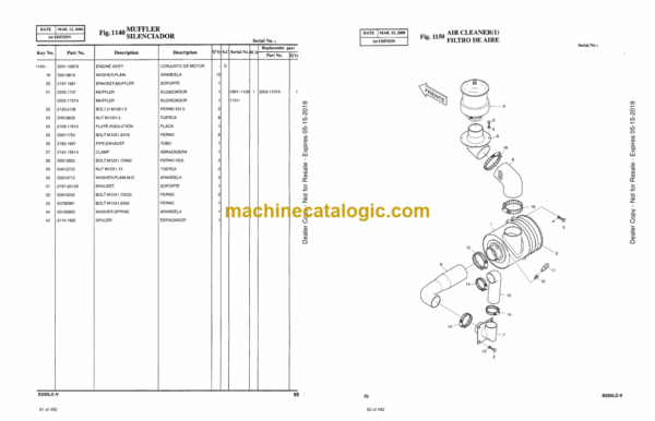 Doosan Solar 330LC-V Excavator Parts Manual (Serial Number 0001 and Up) - Image 3