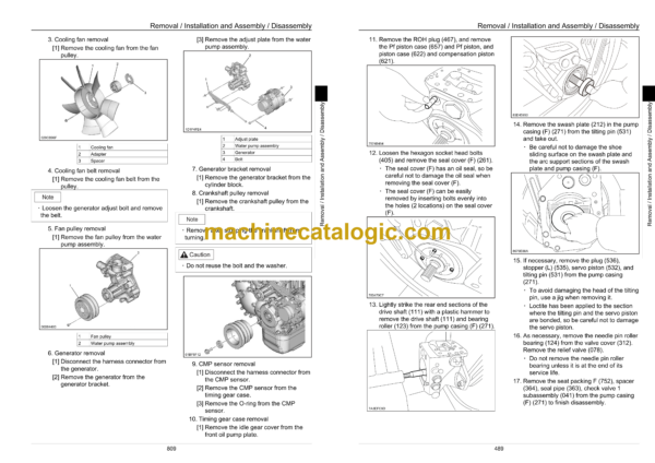 Sumitomo SH80BS-6A Hydraulic Excavator Service Manual (WLSM0806-00T) - Image 4