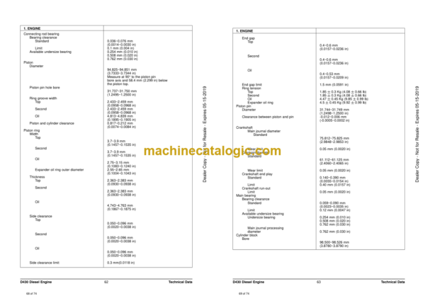 Doosan D430 Diesel Engine Skid Steer Loaders Shop Manual (SB4035E00) - Image 2
