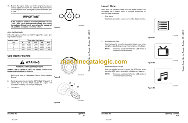 Doosan DX420LC-9C Excavator Operation and Maintenance Manual (Serial Number 10001 and Up) - Image 4