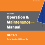 Doosan DX63-3 Excavator Operation and Maintenance Manual (Serial Number 1001 and Up)