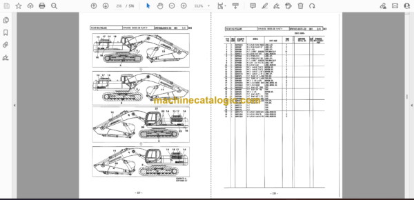 Sumitomo SH330-3B, SH330LC-3B, SH350HD-3B Hydraulic Excavator Parts Manual (WCL3022-0W) - Image 2