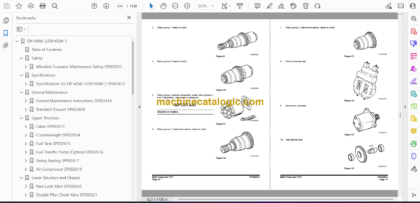 Doosan DX140W-3, DX160W-3 Wheeled Excavator Shop Manual (Serial Number 1001 and Up) - Image 2