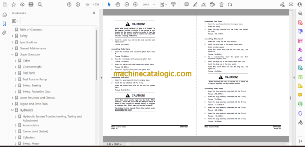 Doosan Daewoo Mega 300-V Wheel Loader Shop Manual (Serial Number 1001 and Up) - Image 2