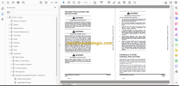 Doosan DL220-3 Wheel Loader Shop Manual (Serial Number 10001 and Up) - Image 2