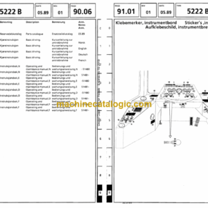 Doosan 5222B Articulated Dump Truck Parts Manual