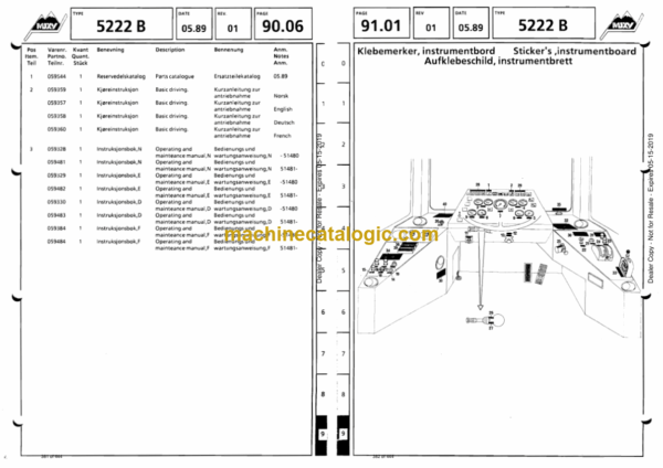 Doosan 5222B Articulated Dump Truck Parts Manual - Image 2
